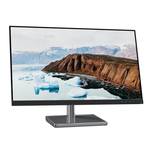 Lenovo L27m-30 68.58 cm (27 inches, 1920 x 1080, Full HD, 75 Hz, WideView, Anti-Glare) Monitor (HDMI, DisplayPort, 4ms Response Time, AMD Radeon FreeSync, LC50 Monitor Webcam) Black