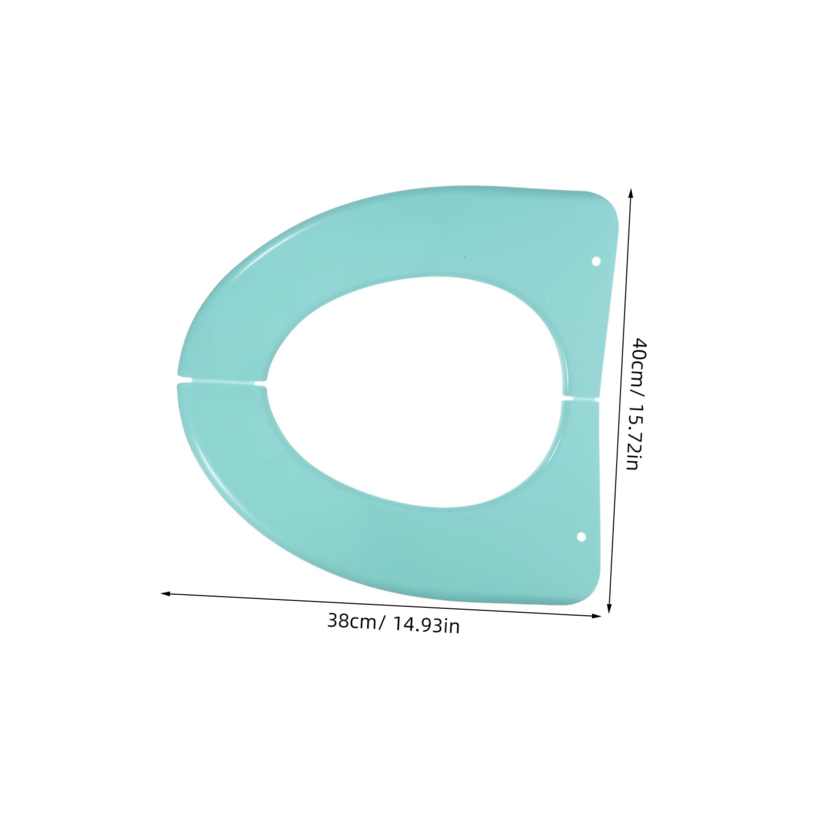 Healeved Toilet Riser Seat Padded Cover Portable Folding Potty Training Seat for Adults Boys and Girls Safe Pp Plastic