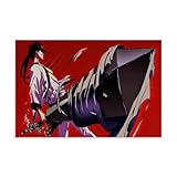 Rurouni Kenshin Role Sagara Sanosuke Póster Pintura Decorativa Lienzo Arte de Pared Salón Póster Dormitorio Pintura, Arte de Pared Impresión de Imagen Moderna Decoración de Habitación Familiar 30 x 45