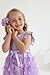 Sinhoon Toddler Girl Tulle Dress Summer Ruffle Sleeveless Baby Girl Fashion Casual Dresses(pale purple,6Y)