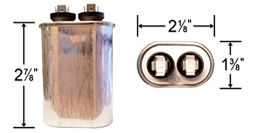 Genteq Ge 97F9002-10 Uf Mfd Capacitor de Corrida Oval de Substituição de 370 Vac Volts