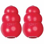 KONG Classic Stuffable Dog Toy - Fetch & Chew Toy for Dogs - Treat-Filling Capabilities & Erratic Bounce for Extended Play Time - Durable Natural Rubber Material - for Extra Large Dogs (Pack of 2)