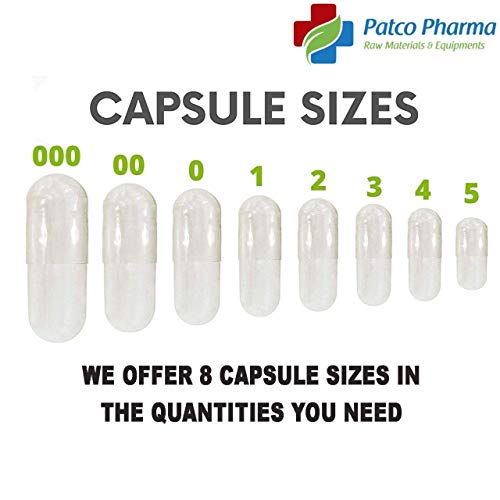 Image of Patco Pharmaceuticals - Size 2 Clear Empty Vegetarian Pill Capsule - Non-GMO and Gluten Free | DIY Powder Filling (Pack of 500 Pcs)