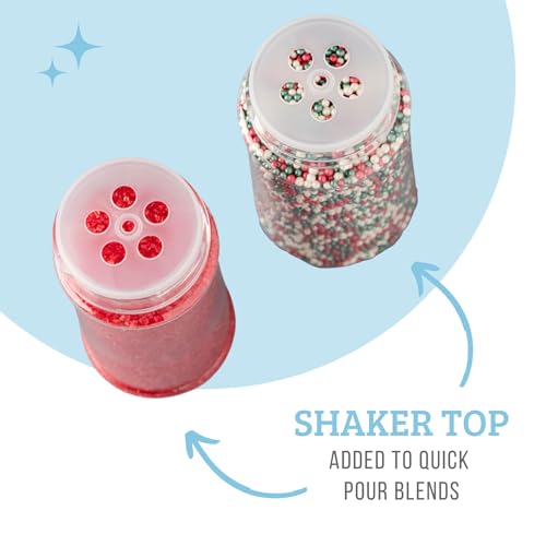 Sweets Indeed Christmas Sprinkles Mix – 10.90 oz Holiday Blend | Edible Jimmies, Nonpareils & Sugar Pearls for Decorating Christmas Cookies, Cakes, Cupcakes & Festive Desserts