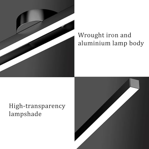 Plafonnier LED avec télécommande dimmable 3000K-6500K lampe moderne - 4