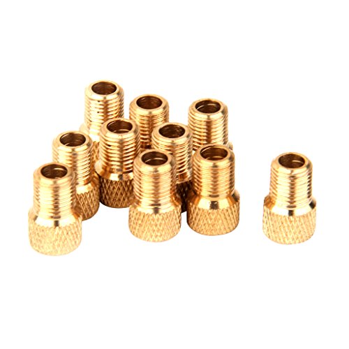 Tongina 10x Presta Para Schrader Válvula Adaptador Conversor Road Bike Bicycle Pump Tube