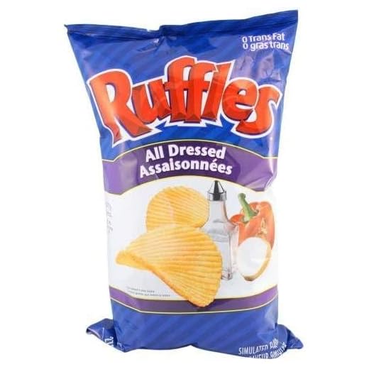 Lay's Ruffles Potato Chips, All Dressed, Large Bag {Imported From Canada}