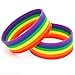 Produktbild Kylewo 2 Stück Armbänder Regenbogen Gay Pride Lesbian LGBT Homosexuell - Damen Herren,Silikon