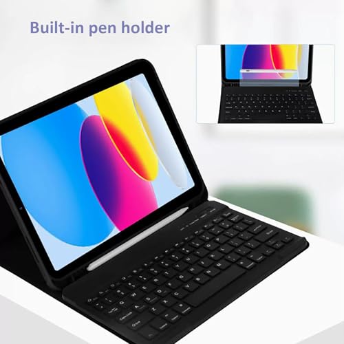 Funda teclado para iPad 11 pulgadas 11.ª generación 2025 con ratón Bluetooth gris 4