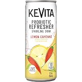 KeVita Probiotic Refresher Sparkling Drink, Organic Lemon Cayenne, 12 Fl Oz Can - Probiotics for Gut Health Support