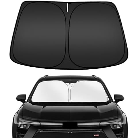 ARISMOTOR Windshield Sun Shade for Chevrolet Chevy Blazer EV 2024-2025, Custom Fit Foldable Front Window Sunshade Sun Visor Protector, Block UV Rays Keep Your Car Cooler Cover
