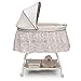 Delta Children Deluxe Sweet Beginnings Bedside Bassinet - Portable Crib with Lights and Sounds, Playtime Jungle