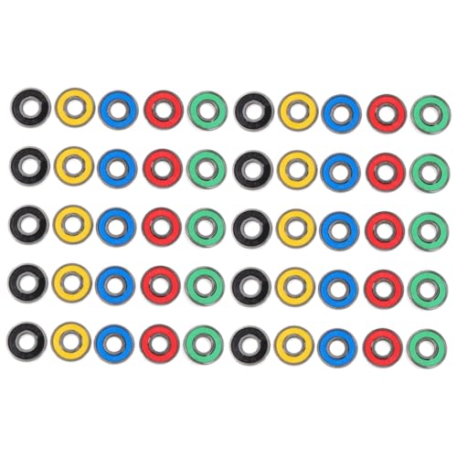 Abaodam 50Pcs Sliding Bearings for Skateboards and Inline Skates Durable High Precision with Performance for Various Applications