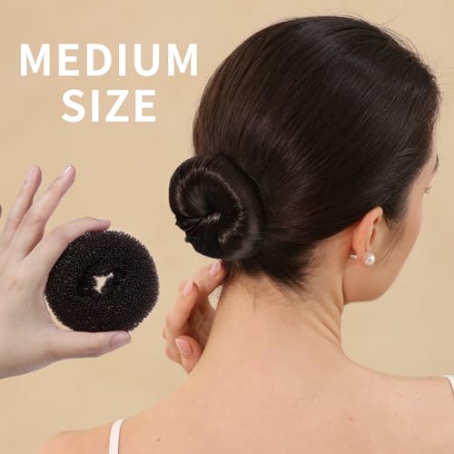 Fandamei 4Pcs Donut Bun Makers For Kids With 4Pcs Extra Small Hair Buns Kit thumb #3