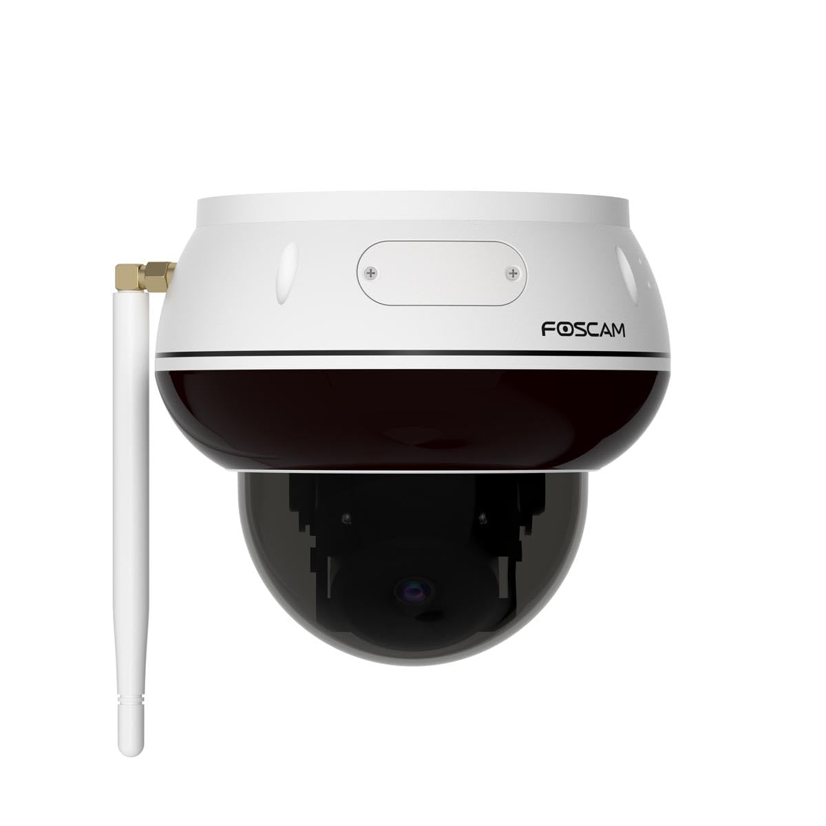Foscam D8T kamera monitorująca 4K 8 MP WLAN Dome z funkcją PT, rozpoznawanie osób i pojazdów AI, IK10 ochrona przed wandalizmem, WiFi 6, (biała)