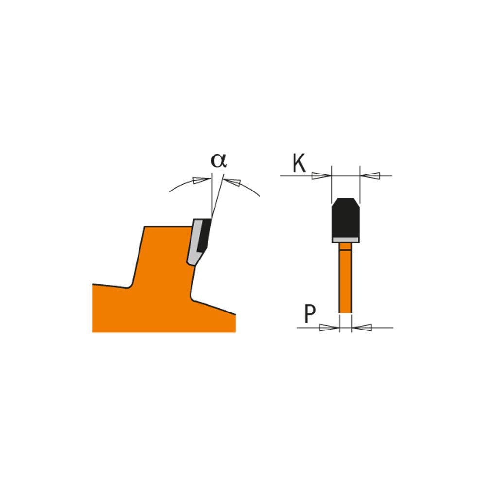 CMT Orange Tools 236.190.04M - Sierra circular para mat. abrasivos d 190x2.2x30 z4 dp