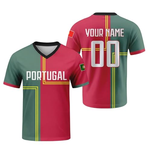 Camisetas Manga Corta Hombre Camiseta de Entrenamiento para del Fútbol Nacional Masculino con Diseño de Manga Corta (L)