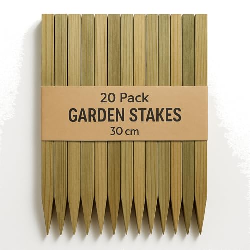 Lot de 20 piquets de chantier en bois traité, 30 cm