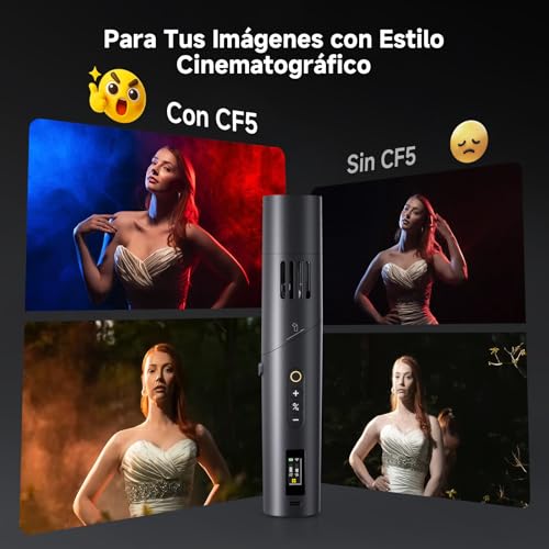 Máquina de humo 40W COLBOR CF5 recargable con mando para fotos y efectos de niebla RGB 2