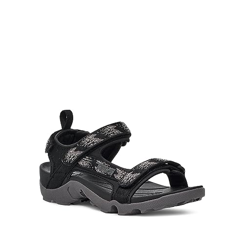 Teva Little Kid Tanza, Rainfall Black/Grey, 12 M US