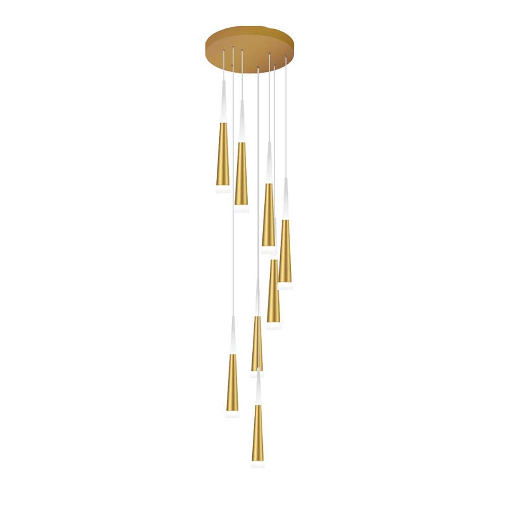 LYMSXAZOU Nordic LED Pendant Light Fixture Adjustable Acrylic Cone Design 21 Lights for Kitchen Dining Room & Living RoomModern Ceiling Lighting Decor