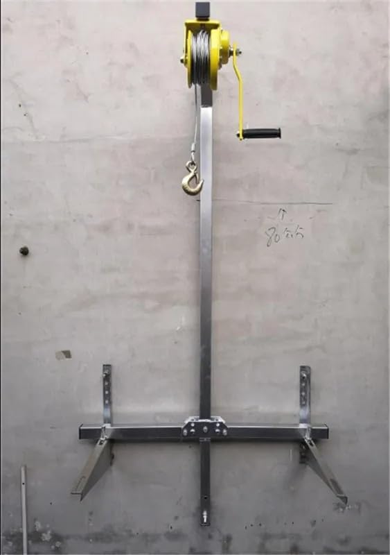 Herramienta para instalación exterior de aire acondicionado con cabrestante manual y soporte plegable miniatura 5