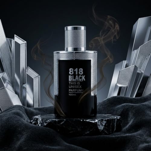 Image of HP 818 Black Premium EDP for Men - All Day Confidence Booster | Oriental Fougere with Vetiver & Cardamom | Long Lasting 8-10 Hours | Perfect for Office, Dates & Evening Events | 100m