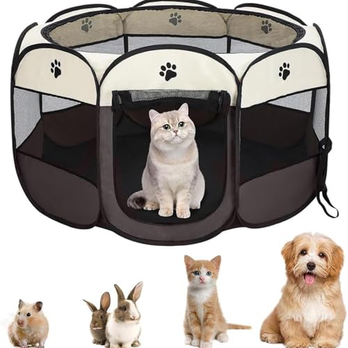 Casinha Cercadinho Portátil para Cães - Segurança e Conforto em Qualquer Lugar - Fácil de Montar e T