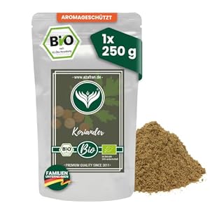 Azafran BIO Koriander gemahlen Koriandersamen Pulver 250g