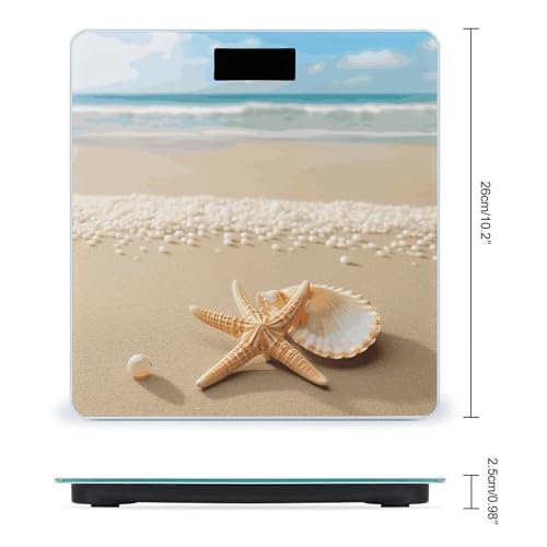 Báscula digital de baño Starfish Shell y Beach miniatura 2