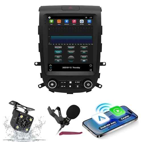 Autoradio Android 15 per Hyundai Santa Fe 2004-2006 - Lettore multimediale touchscreen da 9.7 Carplay wireless navigazione GPS ricevitore Wi-Fi 5G audio HIFI