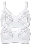 Naturana 2er Pack Soft BH ohne Bügel Art. 86278 80-B-Weiss
