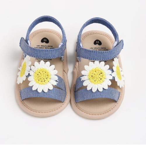LAFEGEN Infant Baby Girls Summer Sandals Newborn Toddler First Walker Crib Dress Shoes3