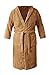 Produktbild Bademantel Cozy Saunamantel Wellnessmantel S/M Braun mit Kapuze für Damen & Herren aus 100% Frottee Baumwolle, Mantel mit Gürtel, mit 2 aufgesetzten Taschen, Morgenmantel, saugstark, Bathrobe