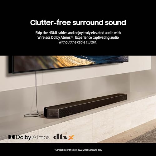 Image of Samsung Q800D 5.1.2ch Soundbar w /Wireless Dolby Atmos Audio, Q-Symphony, SpaceFit Sound Pro, Adaptive Sound, Game Mode Pro with Alexa Built-in, HW-Q800D /ZA