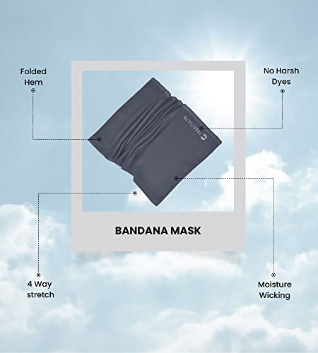 FREECULTR Unisex Plain Bamboo Bandana Anti Microbial Multipurpose Headband Cloth Face Mask for Dust and Sun Protection - Image 3