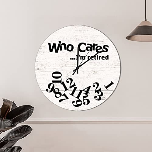 Reloj de pared de madera 12 pulg silencioso analógico miniatura 3