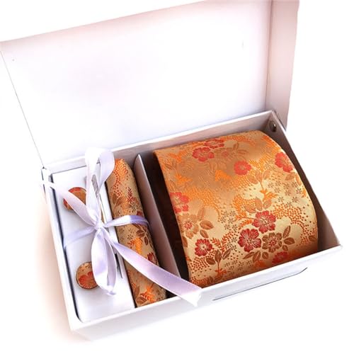 Set de 6 corbatas para hombre en caja de regalo