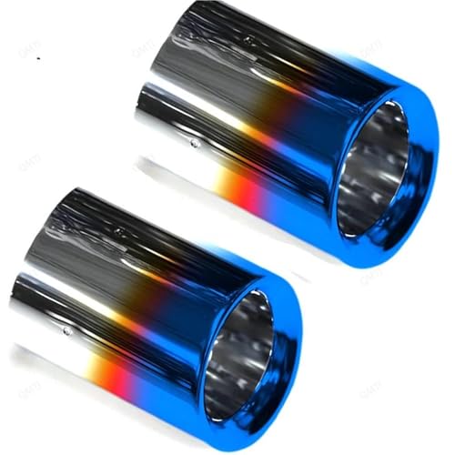 Embouts d'échappement pour BMW X3 G04 X4 G02 2019-2022 silencieux acier inox bleu 2pcs