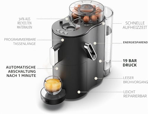 CAFE ROYAL SWITZERLAND PROFESSIONAL CoffeeB Globe Kaffeemaschine, Weiß 6