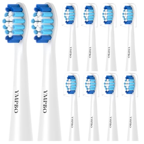 10 Stück Aufsteckbürsten kompatibel mit Oral B Pulsonic Elektrischen Zahnbürste Aufsteckzahnbürsten Zahnbürste Aufsätze Weiß