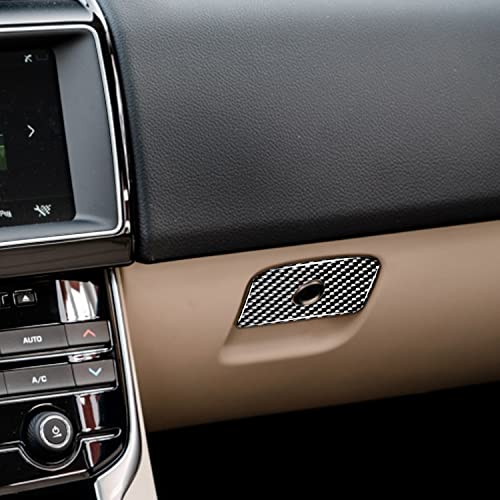 Real Premium Carbon Fiber Compatible with Jaguar F-PACE X761 2016 2017 2018 2019 2020 Accessories Car Passenger Compartment Puller Cover Sticker Decal Auto Interior Trim