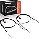 Frankberg 2x Handbremsseile Hinten Links Rechts Kompatibel mit Xsara Picasso N68 1.6L-2.0L 1999-2012 Replace# 4745.W0