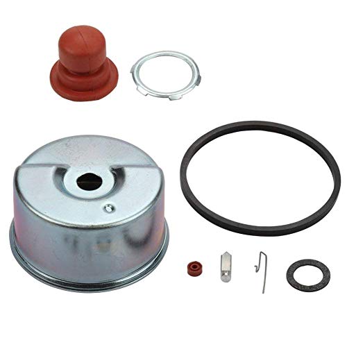 JJDD - Kit de Repuesto para bombillo de imprimación de carburador y Asiento de Aguja para cortacésped Tecumseh ECV100 LAV35 TVS75 TVS90 TVS100 TVS105 TVS115 TVS120 631843 631902 Carb