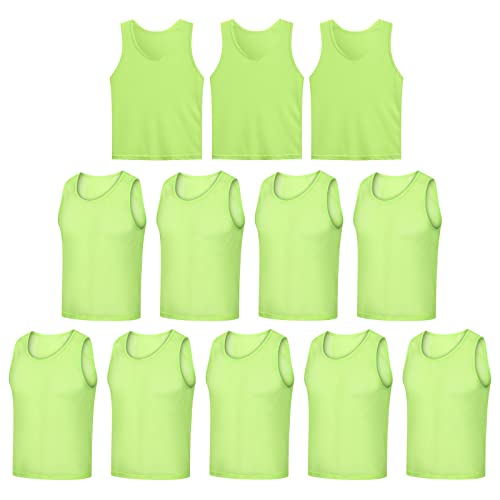 LTHYTY 12 Pack Soccer Bibs with Carry Bag
