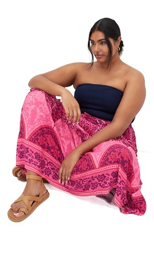 City Chic Women's Plus Size Skirt-Samara Print2