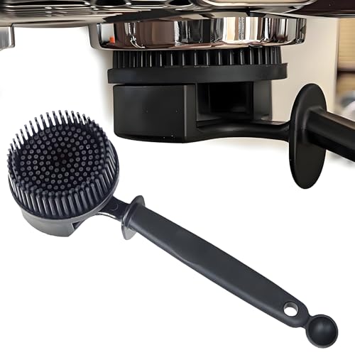 Espresso Cleaning Brush - Espresso Machine Group Head Cleaning Brush - Detachable 360° Silicone Cleaning Bristle Tools for Coffee Machine 58mm Grouphead