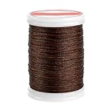 PH PandaHall 120m Gewachste Kordel 0.5mm Gewachste Polyesterschnur Kaffeebraun Armbandschnur Runde Wachsschnur Polyesterschnur Zum Basteln Und Schmuckmachen