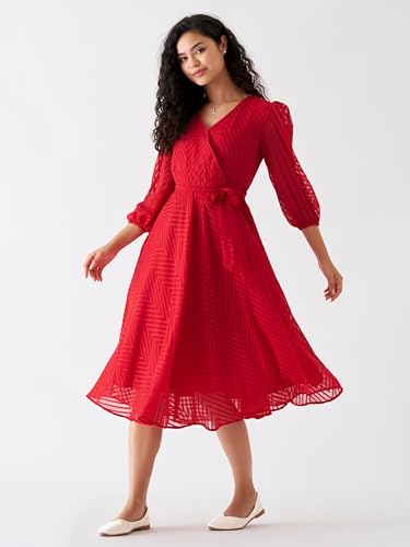 Image of AASK Women Fancy Plain & Solid Designer Dress for Women