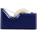 JAM PAPER Colorful Desk Tape Dispensers - Navy Blue - Sold Individually